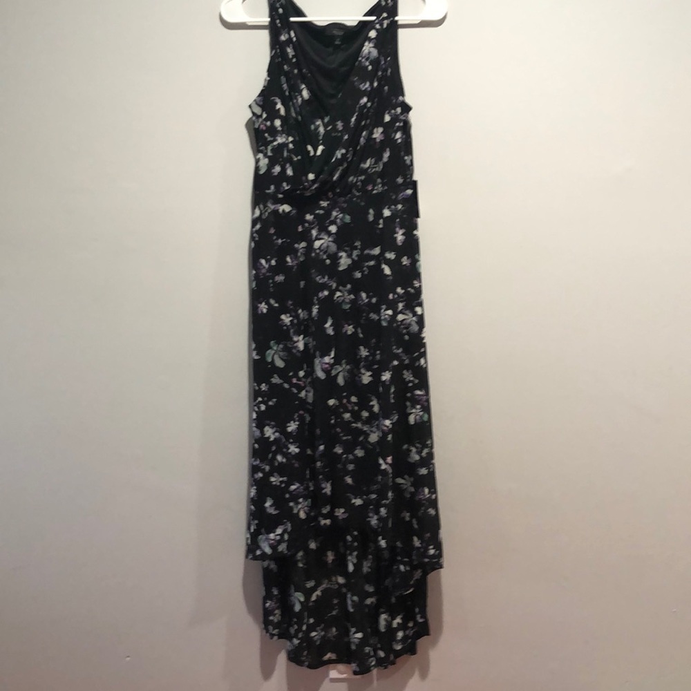 Simply Vera Floral High Low Pleated Dress.